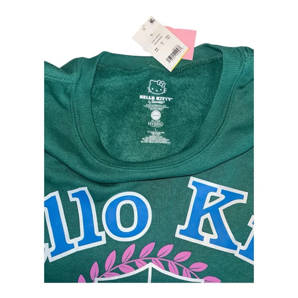 Hello Kitty Athletic Dept by Sanrio Crewneck Cropped Sweatshirt L - Picture 6 of 7